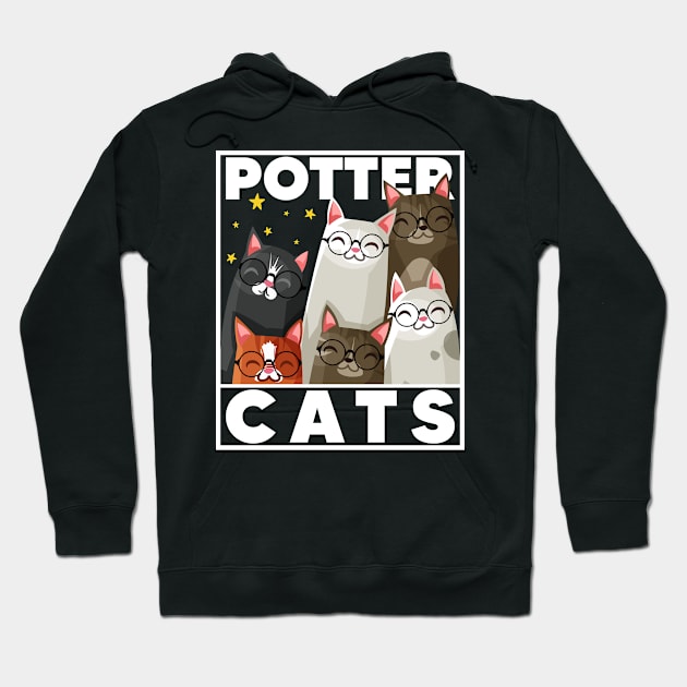 Potter Cats 4 Hoodie by TarikStore